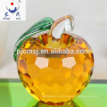 Alta Qualidade Decorativa Crystal Glass Apple para Presentes ZWM046